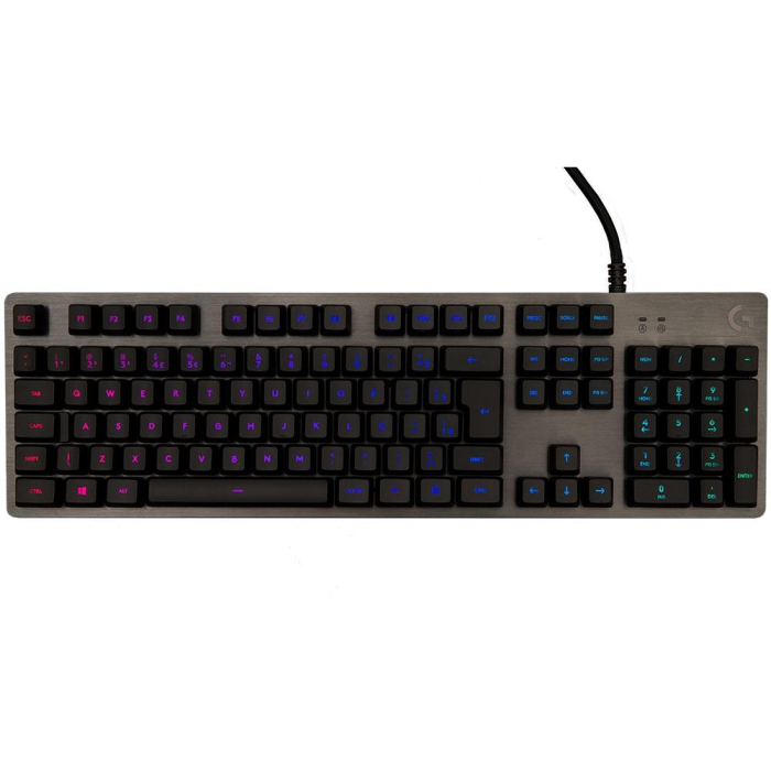 Teclado Mecânico Gamer Logitech G512 Carbon RGB Switch GX Brown