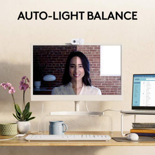 Webcam Full HD Logitech Brio 100 Branca 1080p USB - 960-001615