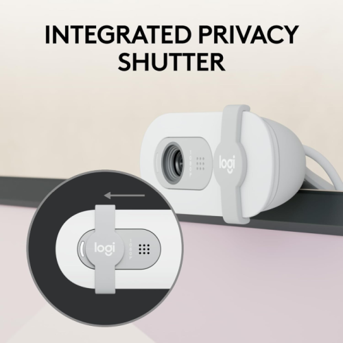 Webcam Full HD Logitech Brio 100 Branca 1080p USB - 960-001615