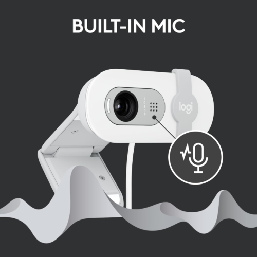 Webcam Full HD Logitech Brio 100 Branca 1080p USB - 960-001615
