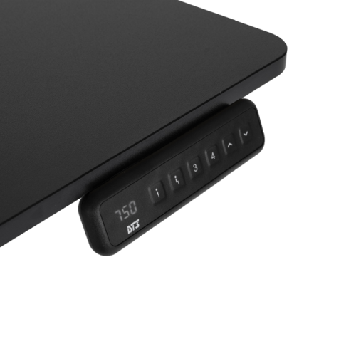 Mesa Ajustvel Eltrica DT3 Office F10 com Tampo Preto 120 x 60 cm