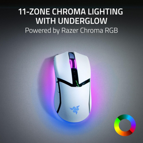 Mouse Gamer Razer Cobra PRO Wireless RGB 30k Optical Branco - RZ01-04660200-R3U1