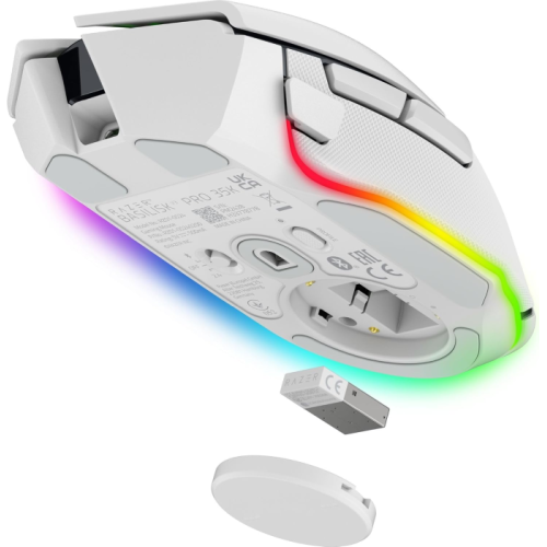 Mouse Sem Fio Gamer Razer Basilisk V3 PRO 35K White Wireless Focus Pro 35K Gen-2