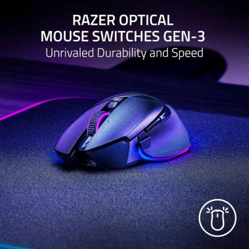 Mouse Sem Fio Gamer Razer Basilisk V3 PRO 35K Black Wireless Focus Pro 35K Gen-2