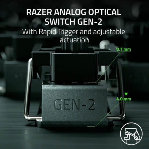 Teclado Gamer Razer Huntsman V3 PRO Mini White 60% Edition Switch Razer Analog Optical
