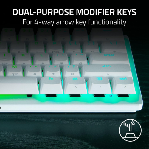Teclado Gamer Razer Huntsman V3 PRO Mini White 60% Edition Switch Razer Analog Optical