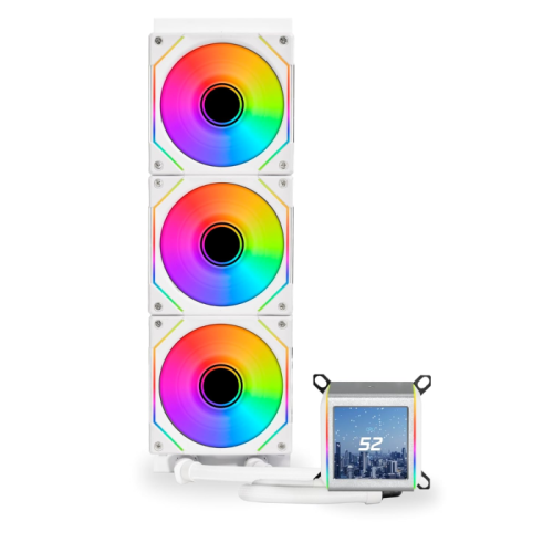 Water Cooler Lian Li GA II LCD SL-INF 360mm RGB Branco - GA2ALCD36INW