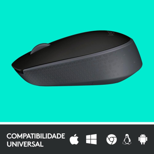 ** OPENBOX ** Mouse Sem Fio Logitech M170 Ambidestro Compacto Branco - 910-006864