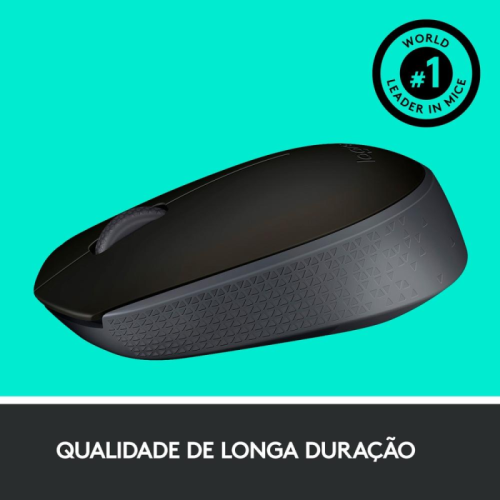 ** OPENBOX ** Mouse Sem Fio Logitech M170 Ambidestro Compacto Branco - 910-006864