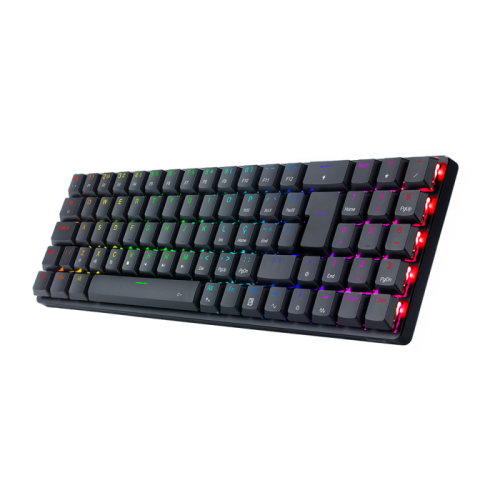 Teclado Mecnico Gamer Redragon Ashe 75% RGB Preto Switch Blue ABNT2