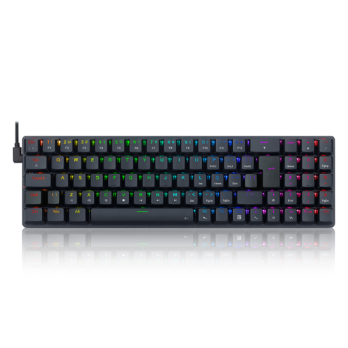 Teclado Mecnico Gamer Redragon Ashe 75% RGB Preto Switch Brown ABNT2