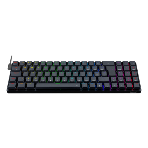 Teclado Mecnico Gamer Redragon Ashe 75% RGB Preto Switch Brown ABNT2