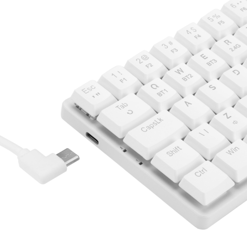 Teclado Mecnico Gamer Redragon Ashe 75% RGB Branco Switch Blue ABNT2