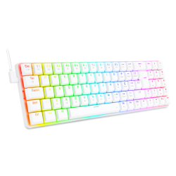Teclado Mecnico Gamer Redragon Ashe 75% RGB Branco Switch Brown ABNT2