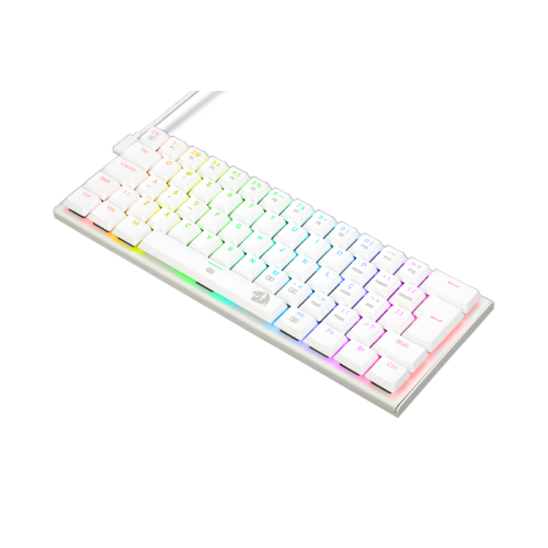 Teclado Mecnico Gamer Redragon Anivia 60% RGB Branco Switch Brown ABNT2