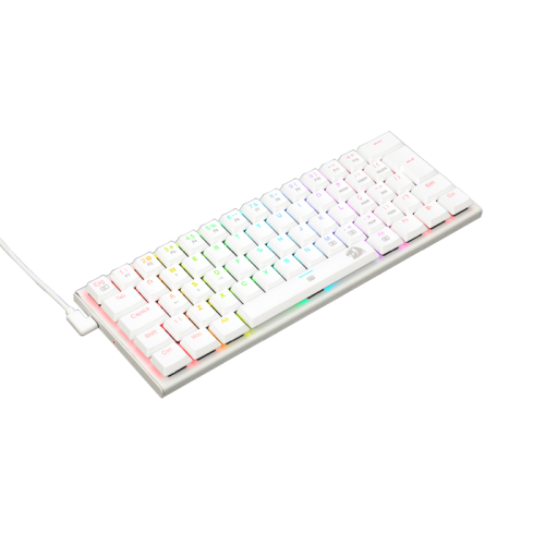 Teclado Mecnico Gamer Redragon Anivia 60% RGB Branco Switch Brown ABNT2