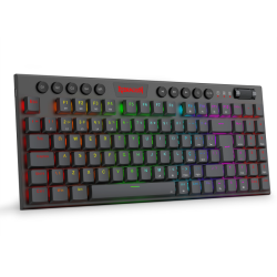 Teclado Mecnico Gamer Redragon YI Preto Switch Brown Low Profile - K625P-KB