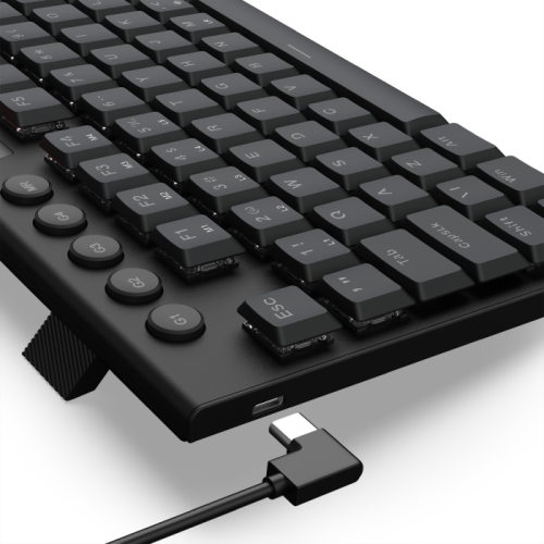 Teclado Mecnico Gamer Redragon YI Preto Switch Brown Low Profile - K625P-KB