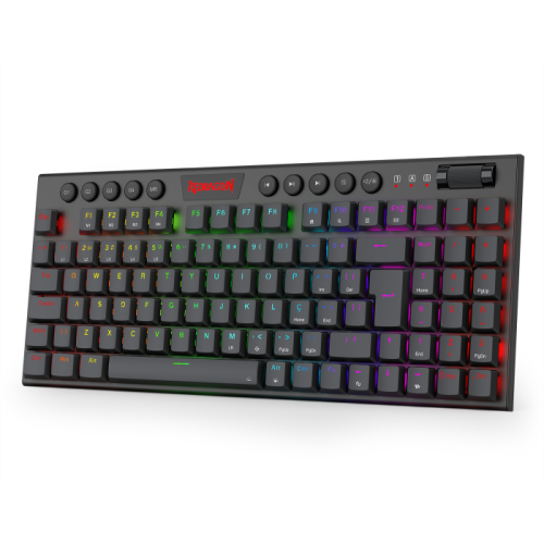 Teclado Mecnico Gamer Redragon YI Preto Switch Brown Low Profile - K625P-KB