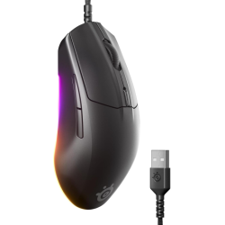Mouse Gamer Steelseries Rival 3 Gen 2 Wired Optical Preto - 62702