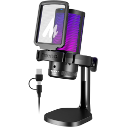 Microfone Condensador Gamer Maono DGM20 RGB Preto - DGM20