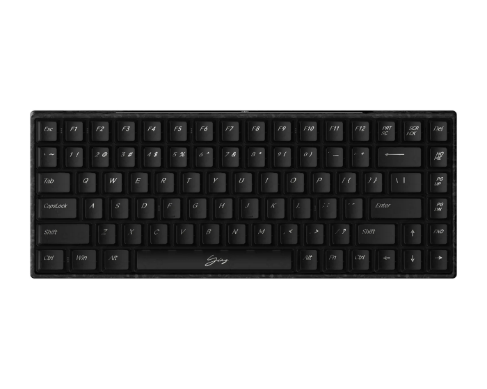 Teclado Gamer Magnético WLMouse Ying75 Black Forged Carbon Fiber