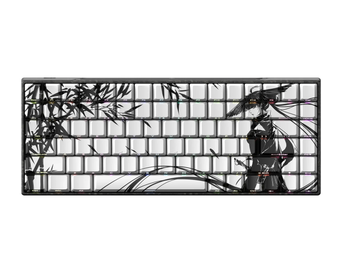 Teclado Gamer Magnético WLMouse Ying75 White Forged Carbon Fiber