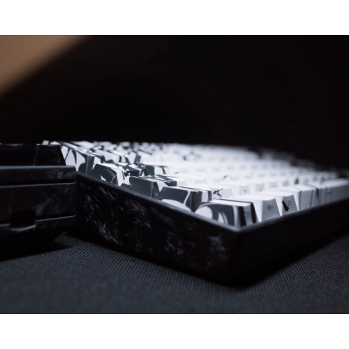 Teclado Gamer Magnético WLMouse Ying75 White Forged Carbon Fiber