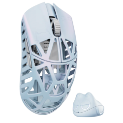 Mouse Sem Fio Gamer WLMouse Beast X Pro 39g 8K Hz Omron Optical - Ice Blue