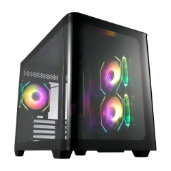 Gabinete Gamer FSP S380 ARGB Com 3 Fans Inclusos - S380-BA