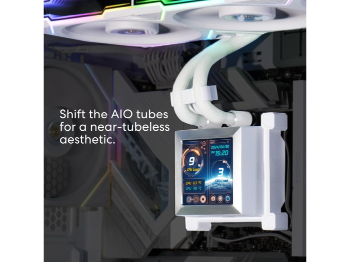 Water Cooler Lian Li Hydroshift LCD 360TL ARGB 360mm Branco