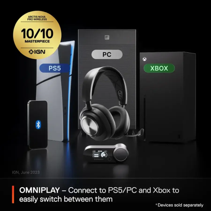 Fone Gamer Steelseries Arctis Nova PRO Black XBOX Edition Wireless