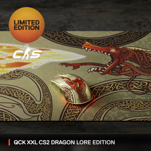 PROMOÇÃO # MousePad Gamer SteelSeries QcK XXL CS2 Dragon Lore