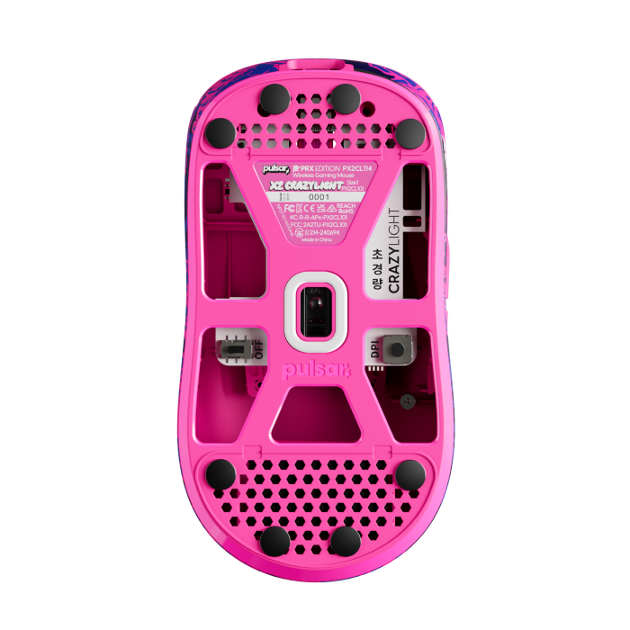 Mouse Gamer Pulsar X2 CrazyLight 35g Wireless 8K PRX Edition