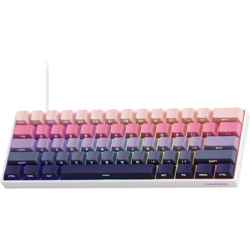 Teclado Magnético Akko x Monsgeek FUN60 Pro SP Phantom Pink 8K Com