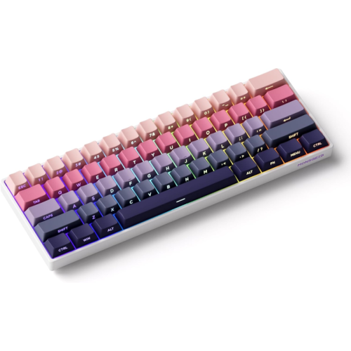 Teclado Magnético Akko x Monsgeek FUN60 Pro SP Phantom Pink 8K Com