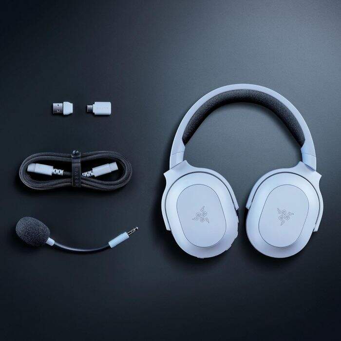 Fone Gamer Sem Fio Razer Barracuda X Chroma RGB Wireless Mercury