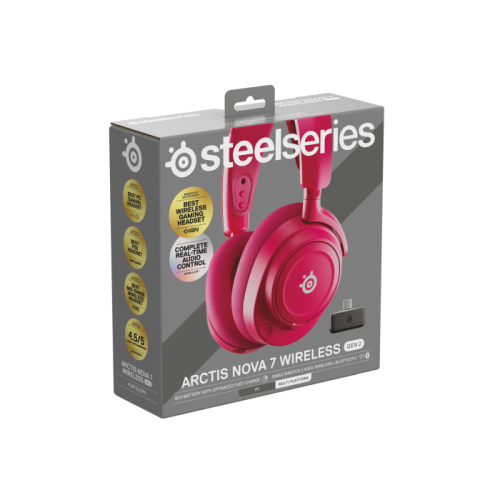 Fone Gamer Steelseries Arctis Nova 7 Gen2 Wireless Magenta 7.1