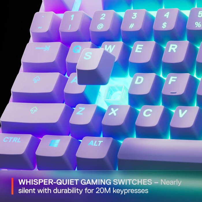 Teclado Gamer Steelseries Apex 3 TKL RGB Membrane Whisper Quiet