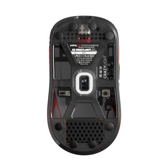 Mouse Gamer Pulsar X2 CrazyLight 35g Wireless 8K T1 Edition Black