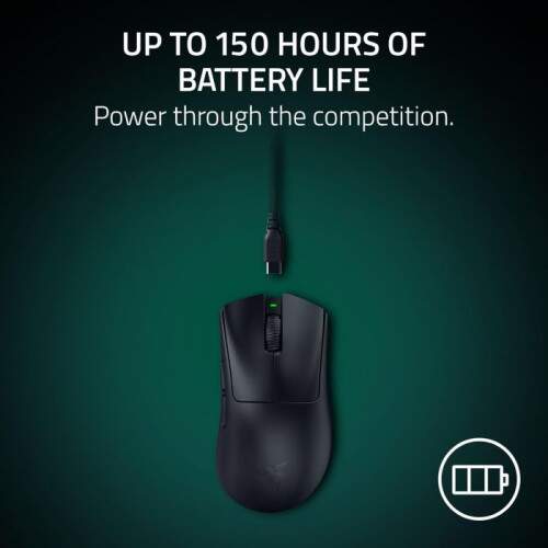 Mouse Sem Fio Gamer Razer DeathAdder V4 Pro Preto Wireless 56g Gen