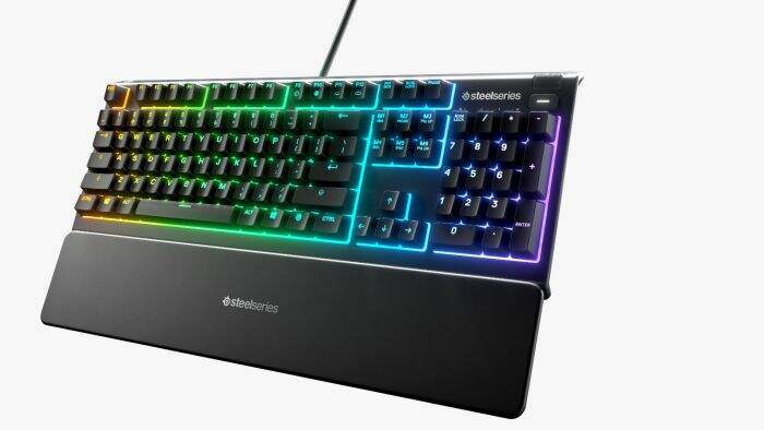 Teclado Gamer Steelseries Apex 3 RGB Membrane Whisper Quiet Switch
