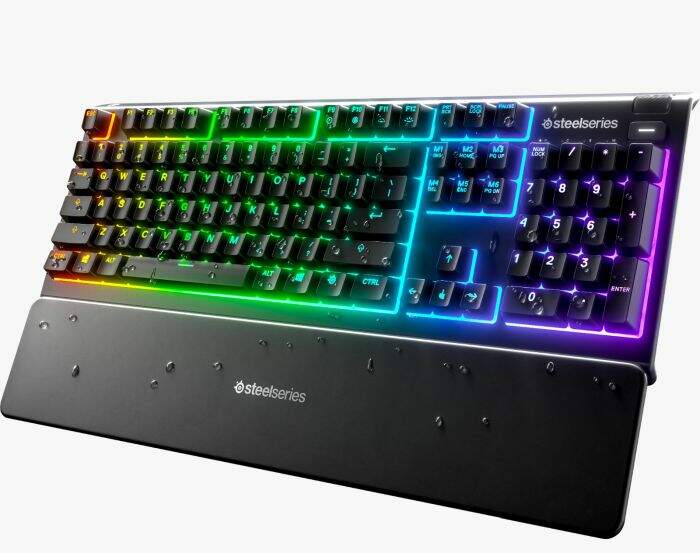 Teclado Gamer Steelseries Apex 3 RGB Membrane Whisper Quiet Switch