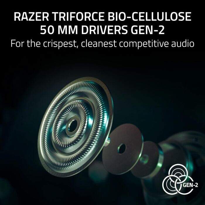 Fone Sem Fio Razer BlackShark V3 Pro Wireless Triforce 50mm THX