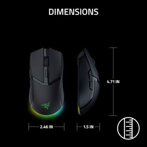 Mouse Gamer Razer Cobra Hyperspeed Wireless RGB 26k Optical Preto