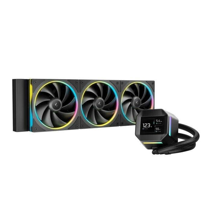 WaterCooler DeepCool LS720S Zero Dark 360mm Preto - R-LS720-BKNNMM