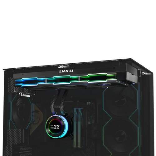 WaterCooler Lian Li Hydroshift II LCD-C 360TL Preto - GHS2LCD36TB