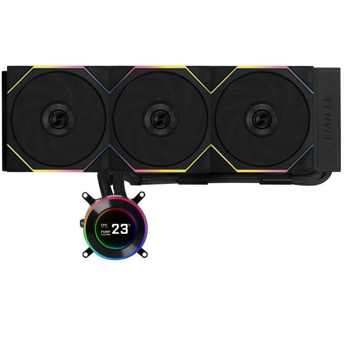 のり liantaiqianye119 WaterCooler Lian Li Hydroshift II LCD-C 360TL Preto - GHS2LCD36TB