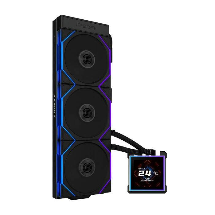 WaterCooler Lian Li Hydroshift II LCD-S 360TL Preto - GHS2LCDS36TB