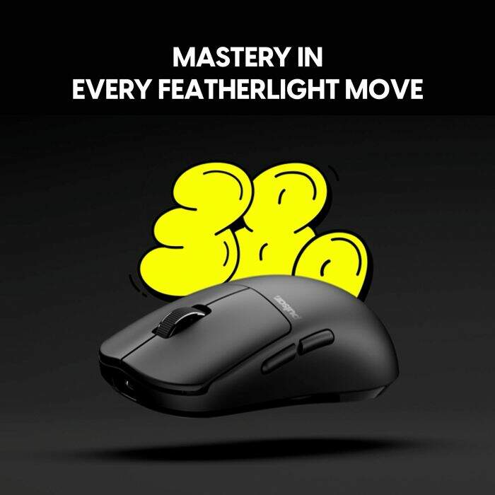 Mouse Gamer Pulsar X2N Mini CrazyLight 38g Wireless 8K Jet Black